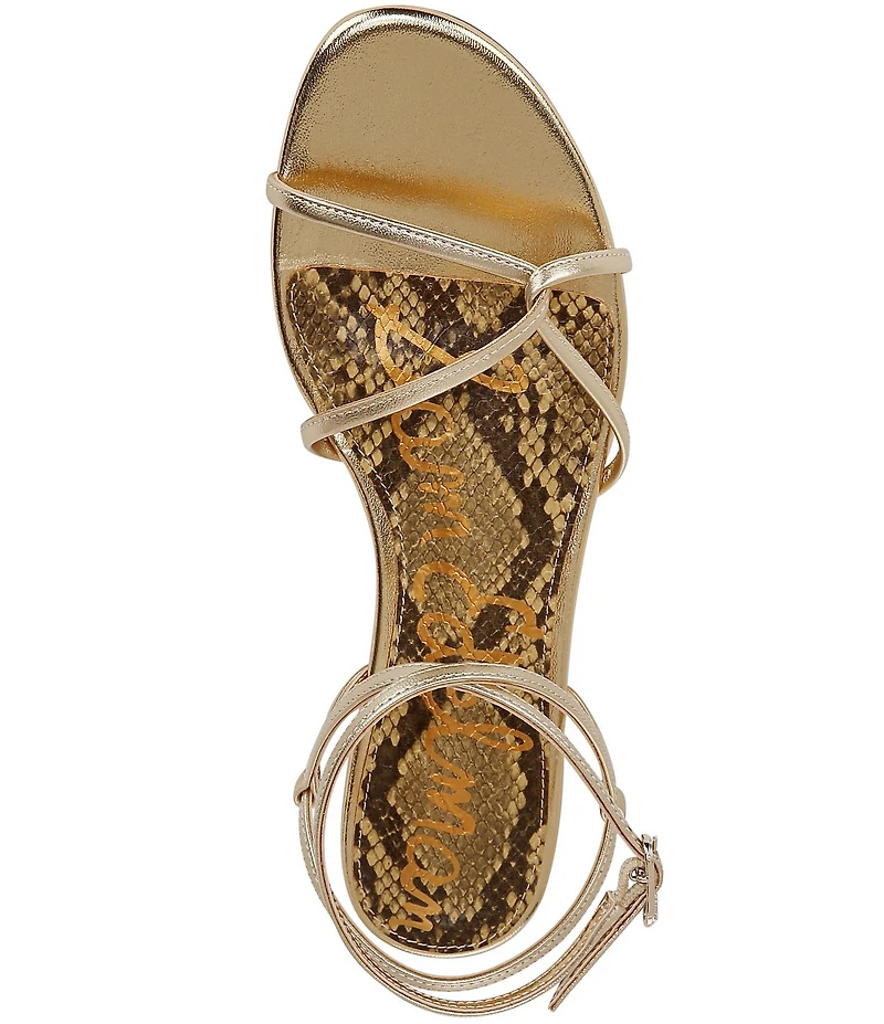 Sam Edelman Ellina Leather Strappy Flat Sandals