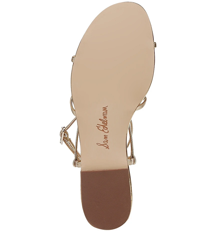 Sam Edelman Ellina Leather Strappy Flat Sandals