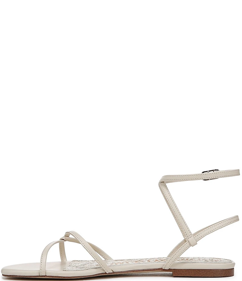 Sam Edelman Ellina Leather Strappy Flat Sandals