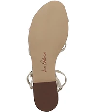 Sam Edelman Ellina Leather Strappy Flat Sandals