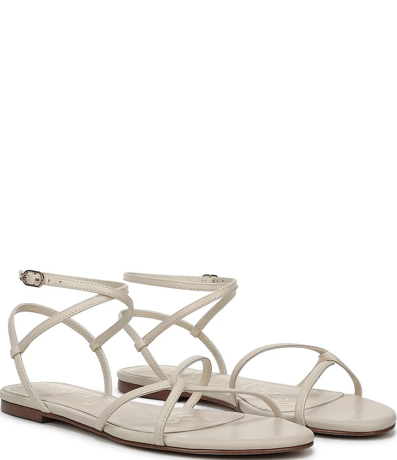 Sam Edelman Ellina Leather Strappy Flat Sandals