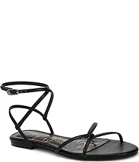 Sam Edelman Ellina Leather Strappy Flat Sandals