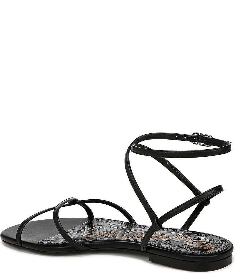 Sam Edelman Ellina Leather Strappy Flat Sandals