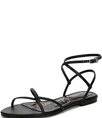 Sam Edelman Ellina Leather Strappy Flat Sandals