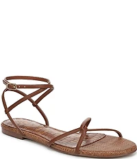 Sam Edelman Ellina Woven Leather Strappy Flat Sandals