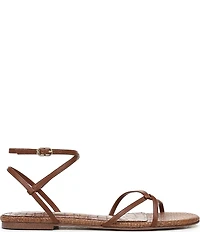 Sam Edelman Ellina Woven Leather Strappy Flat Sandals