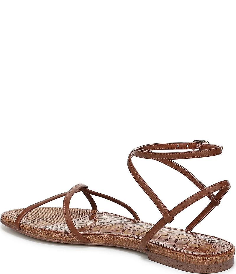 Sam Edelman Ellina Woven Leather Strappy Flat Sandals