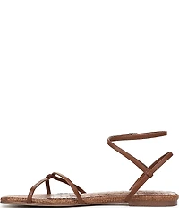 Sam Edelman Ellina Woven Leather Strappy Flat Sandals