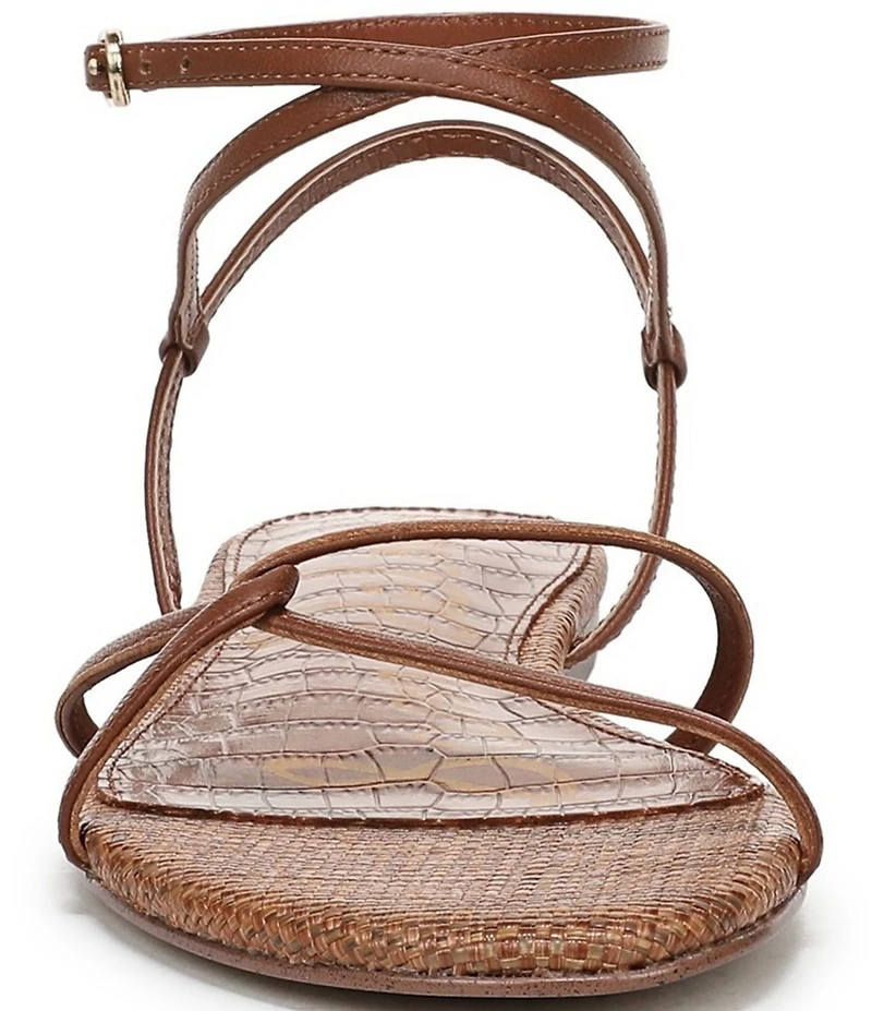 Sam Edelman Ellina Woven Leather Strappy Flat Sandals