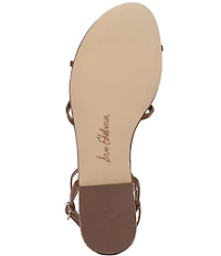 Sam Edelman Ellina Woven Leather Strappy Flat Sandals