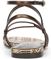 Sam Edelman Ellina Woven Leather Strappy Flat Sandals