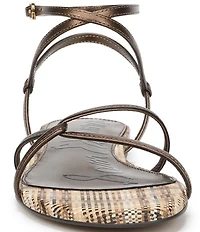 Sam Edelman Ellina Woven Leather Strappy Flat Sandals