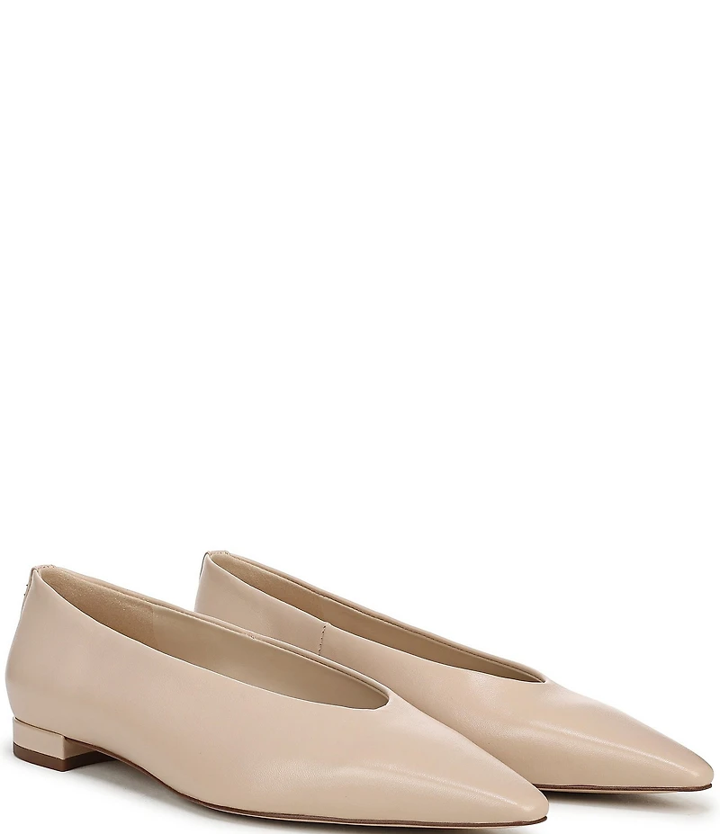 Sam Edelman Emory Leather Snip Toe Ballet Flats