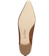 Sam Edelman Emory Polished Leather Eel Print Ballet Flats