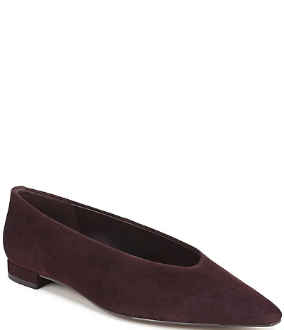 Sam Edelman Emory Suede Snip Toe Ballet Flats