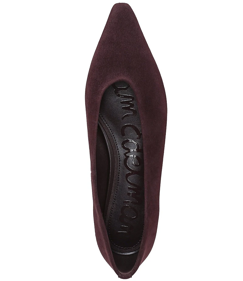 Sam Edelman Emory Suede Snip Toe Ballet Flats