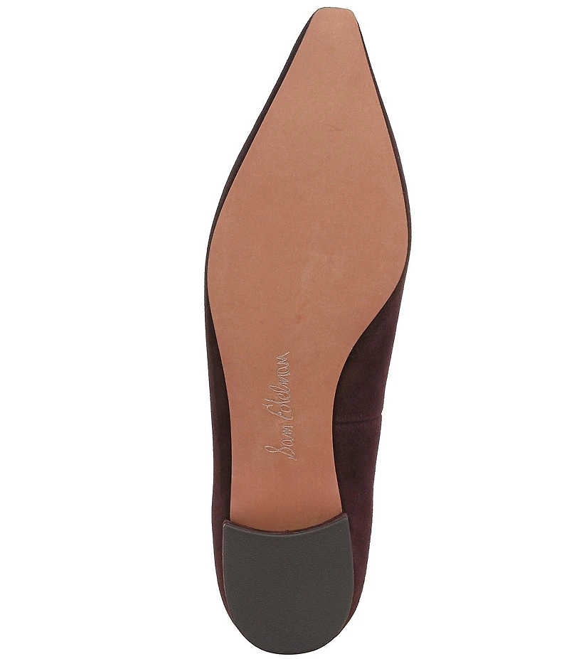 Sam Edelman Emory Suede Snip Toe Ballet Flats