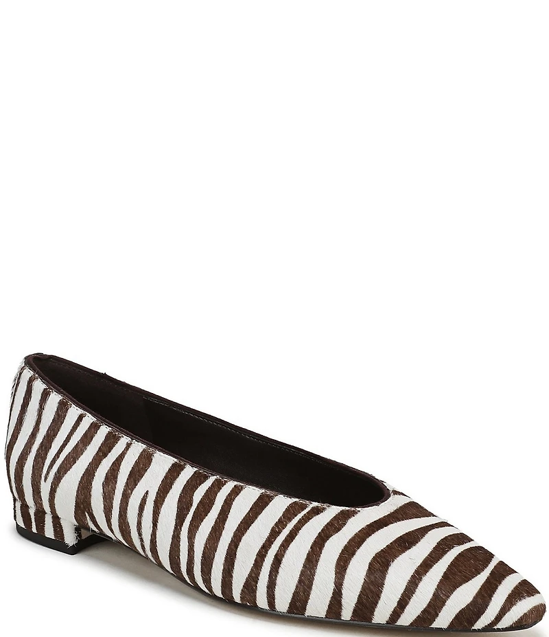 Sam Edelman Emory Zebra Print Calf Hair Ballet Flats
