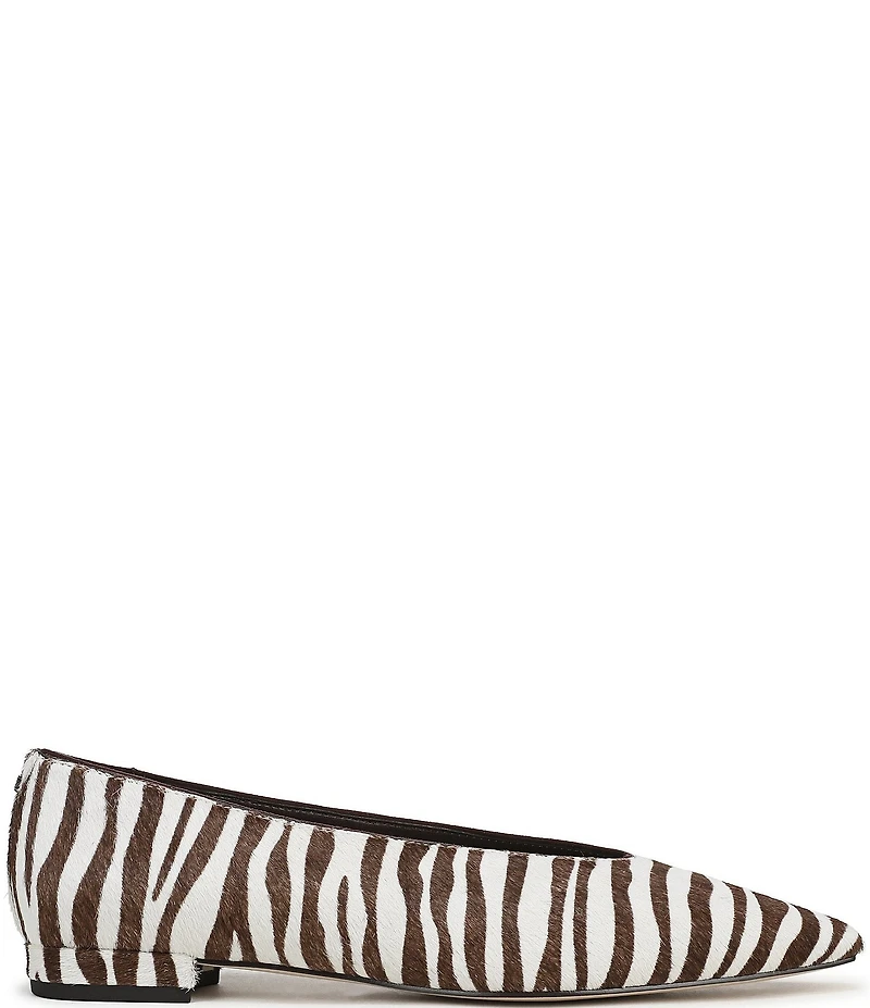 Sam Edelman Emory Zebra Print Calf Hair Ballet Flats