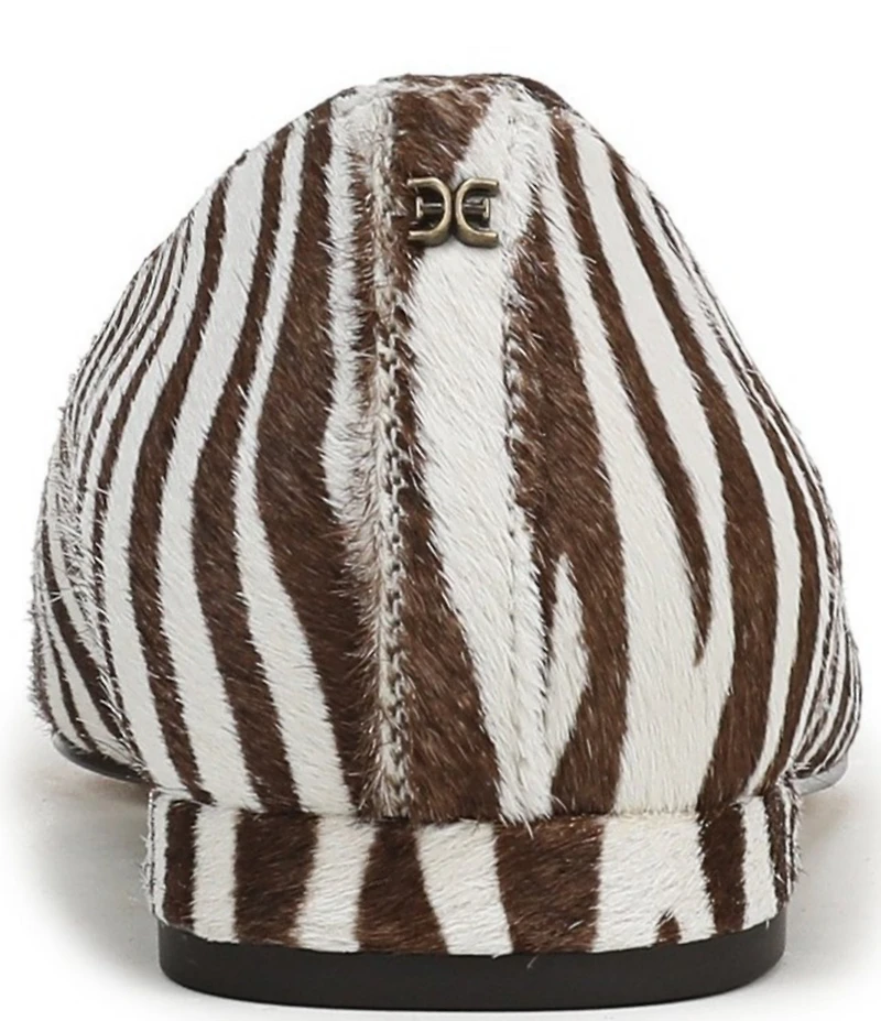 Sam Edelman Emory Zebra Print Calf Hair Ballet Flats