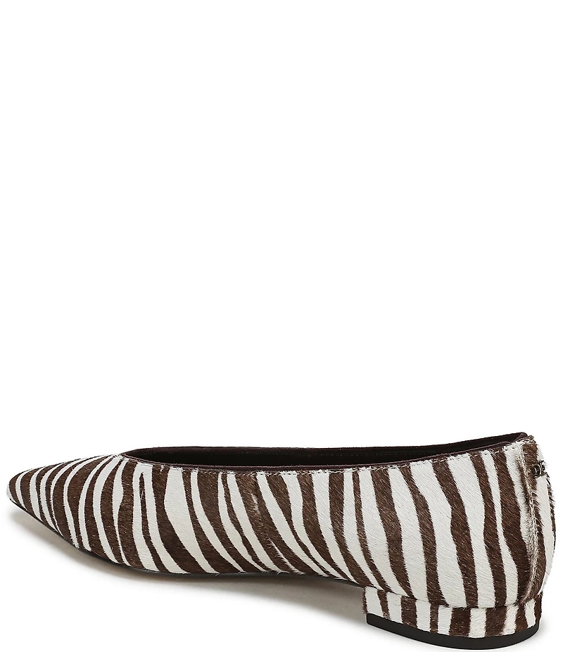 Sam Edelman Emory Zebra Print Calf Hair Ballet Flats