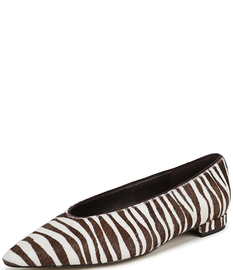 Sam Edelman Emory Zebra Print Calf Hair Ballet Flats
