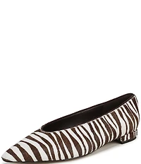Sam Edelman Emory Zebra Print Calf Hair Ballet Flats