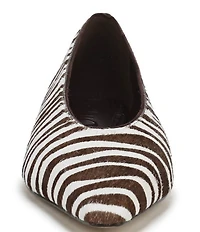 Sam Edelman Emory Zebra Print Calf Hair Ballet Flats