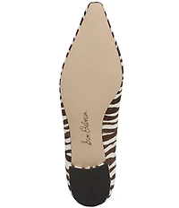 Sam Edelman Emory Zebra Print Calf Hair Ballet Flats