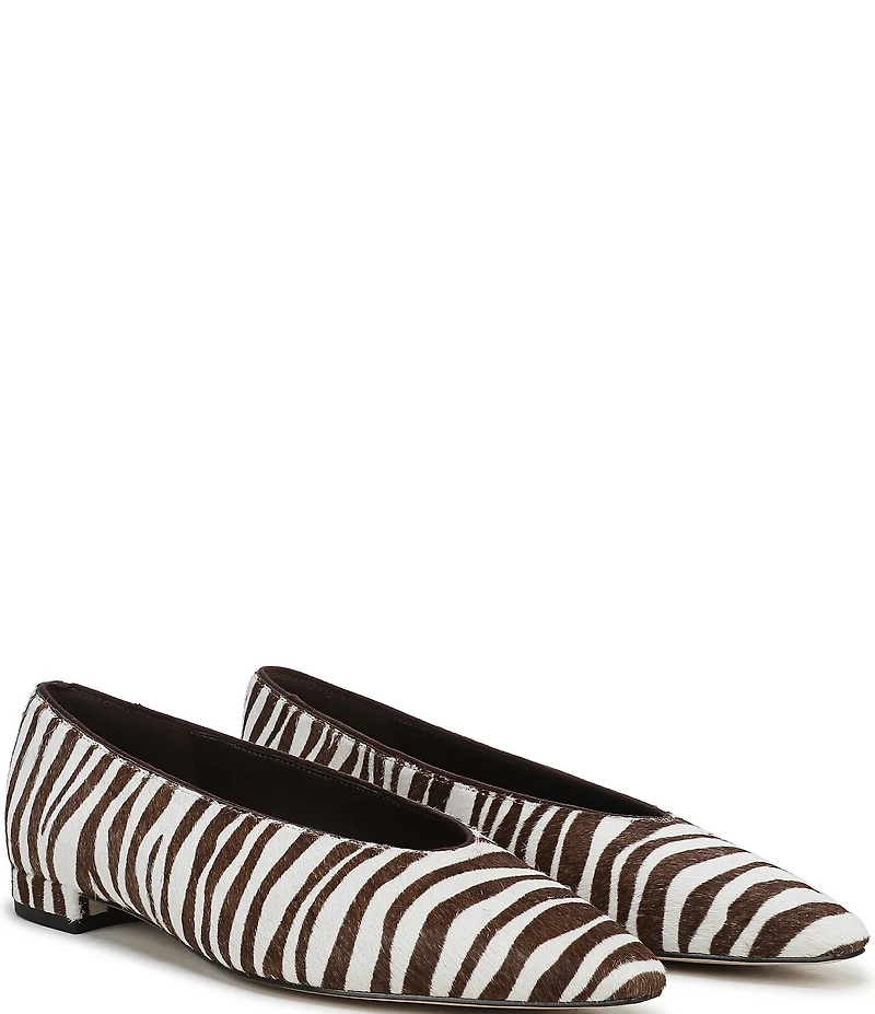 Sam Edelman Emory Zebra Print Calf Hair Ballet Flats