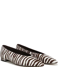 Sam Edelman Emory Zebra Print Calf Hair Ballet Flats