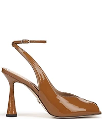 Sam Edelman Esme Patent Leather Peep Toe Ankle Strap Pumps