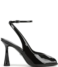 Sam Edelman Esme Patent Leather Peep Toe Ankle Strap Pumps