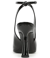 Sam Edelman Esme Patent Leather Peep Toe Ankle Strap Pumps