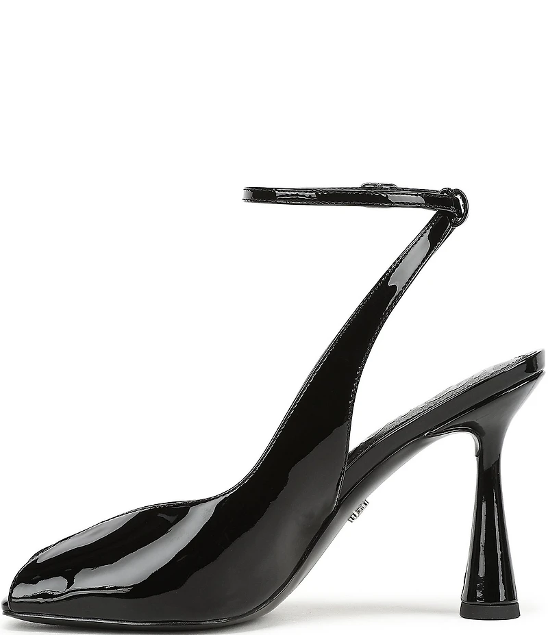 Sam Edelman Esme Patent Leather Peep Toe Ankle Strap Pumps