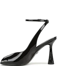 Sam Edelman Esme Patent Leather Peep Toe Ankle Strap Pumps