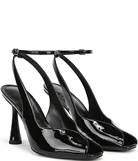 Sam Edelman Esme Patent Leather Peep Toe Ankle Strap Pumps