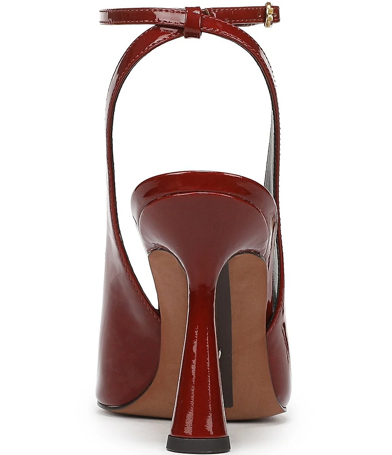 Sam Edelman Esme Patent Leather Peep Toe Ankle Strap Pumps