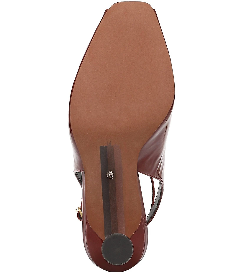 Sam Edelman Esme Patent Leather Peep Toe Ankle Strap Pumps