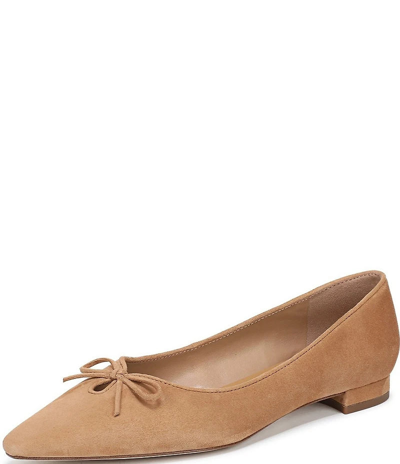 Sam Edelman Esmira Suede Bow Detail Ballet Flats