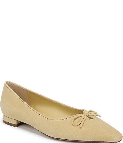 Sam Edelman Esmira Suede Bow Detail Ballet Flats