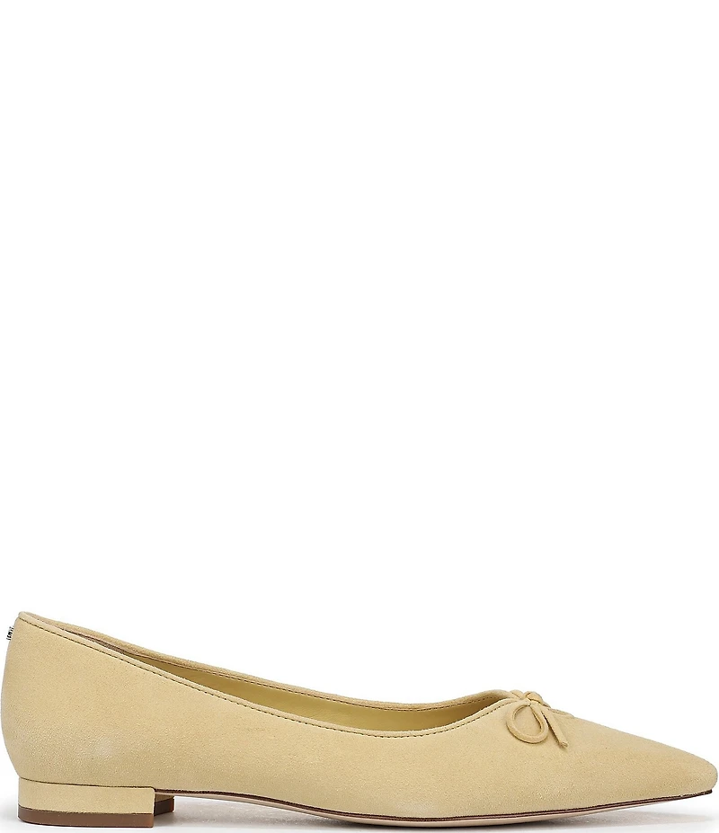 Sam Edelman Esmira Suede Bow Detail Ballet Flats
