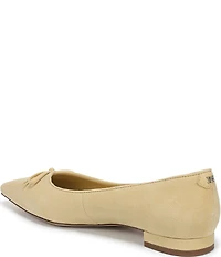 Sam Edelman Esmira Suede Bow Detail Ballet Flats