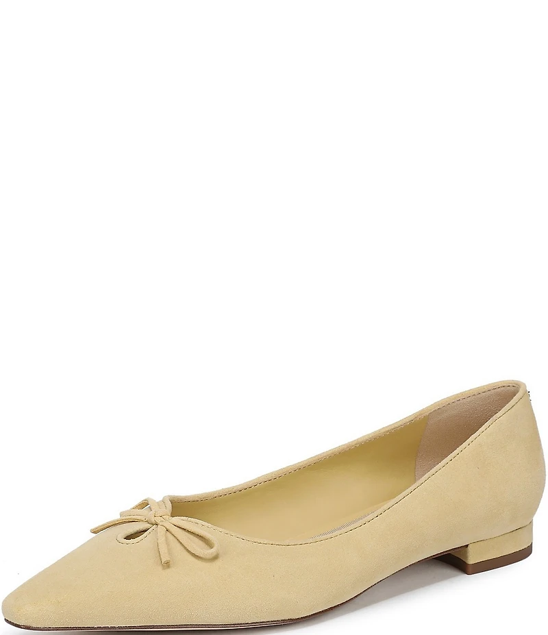 Sam Edelman Esmira Suede Bow Detail Ballet Flats