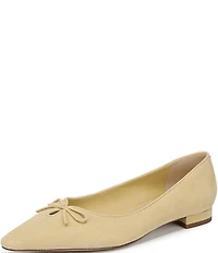 Sam Edelman Esmira Suede Bow Detail Ballet Flats