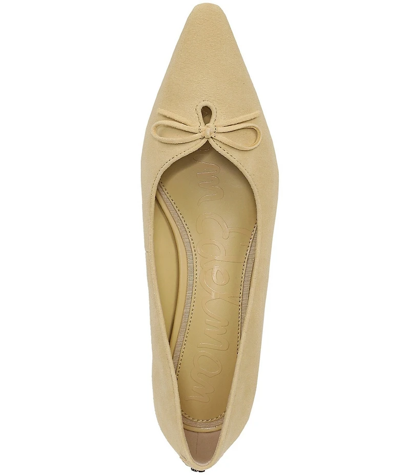 Sam Edelman Esmira Suede Bow Detail Ballet Flats
