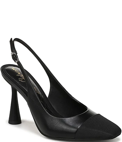 Sam Edelman Essa Leather Cap Toe Slingback Dress Pumps