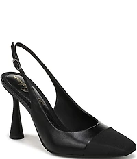 Sam Edelman Essa Leather Cap Toe Slingback Dress Pumps