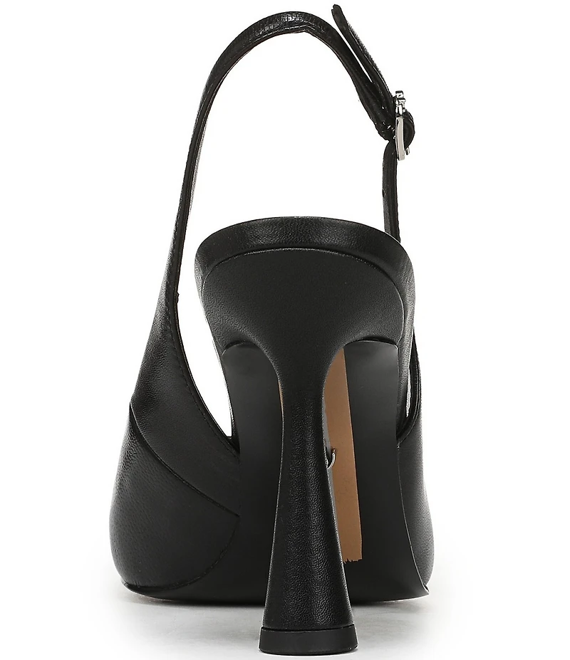 Sam Edelman Essa Leather Cap Toe Slingback Dress Pumps