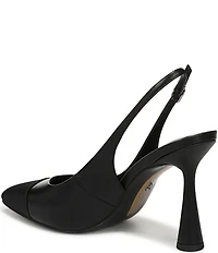 Sam Edelman Essa Leather Cap Toe Slingback Dress Pumps